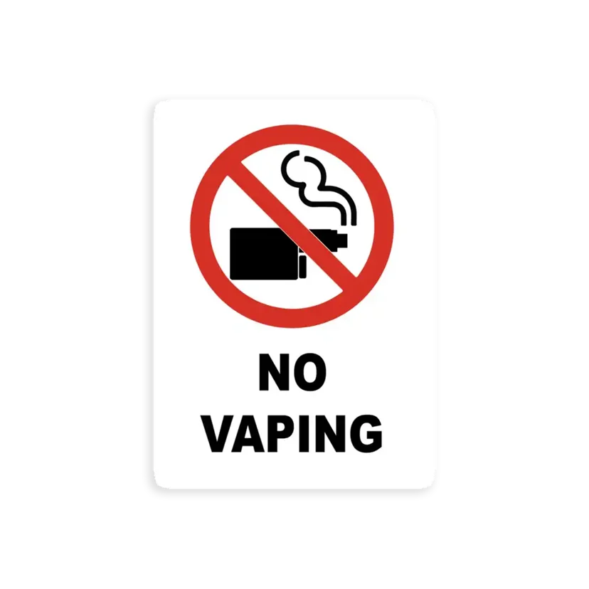 No Vaping Sticker