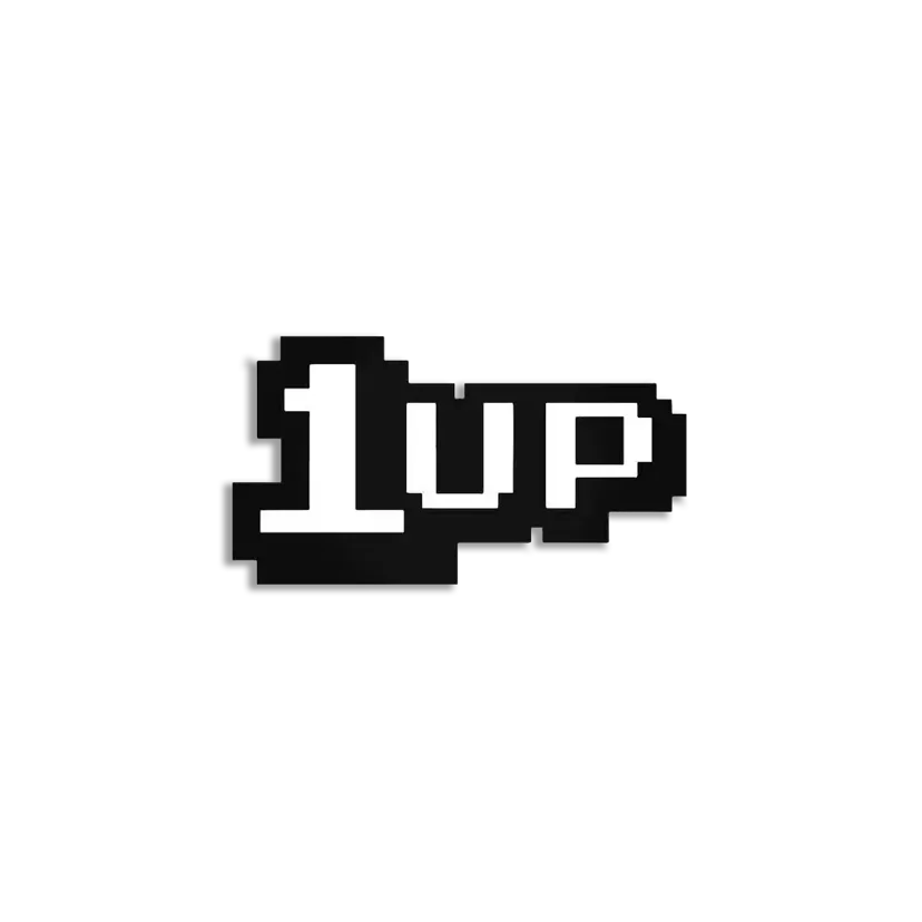 Pixelated 1Up Sticker