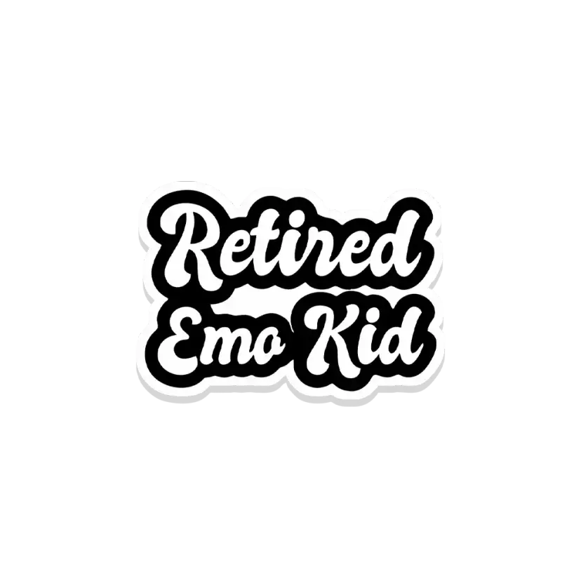 Retired Emo Kid Sticker