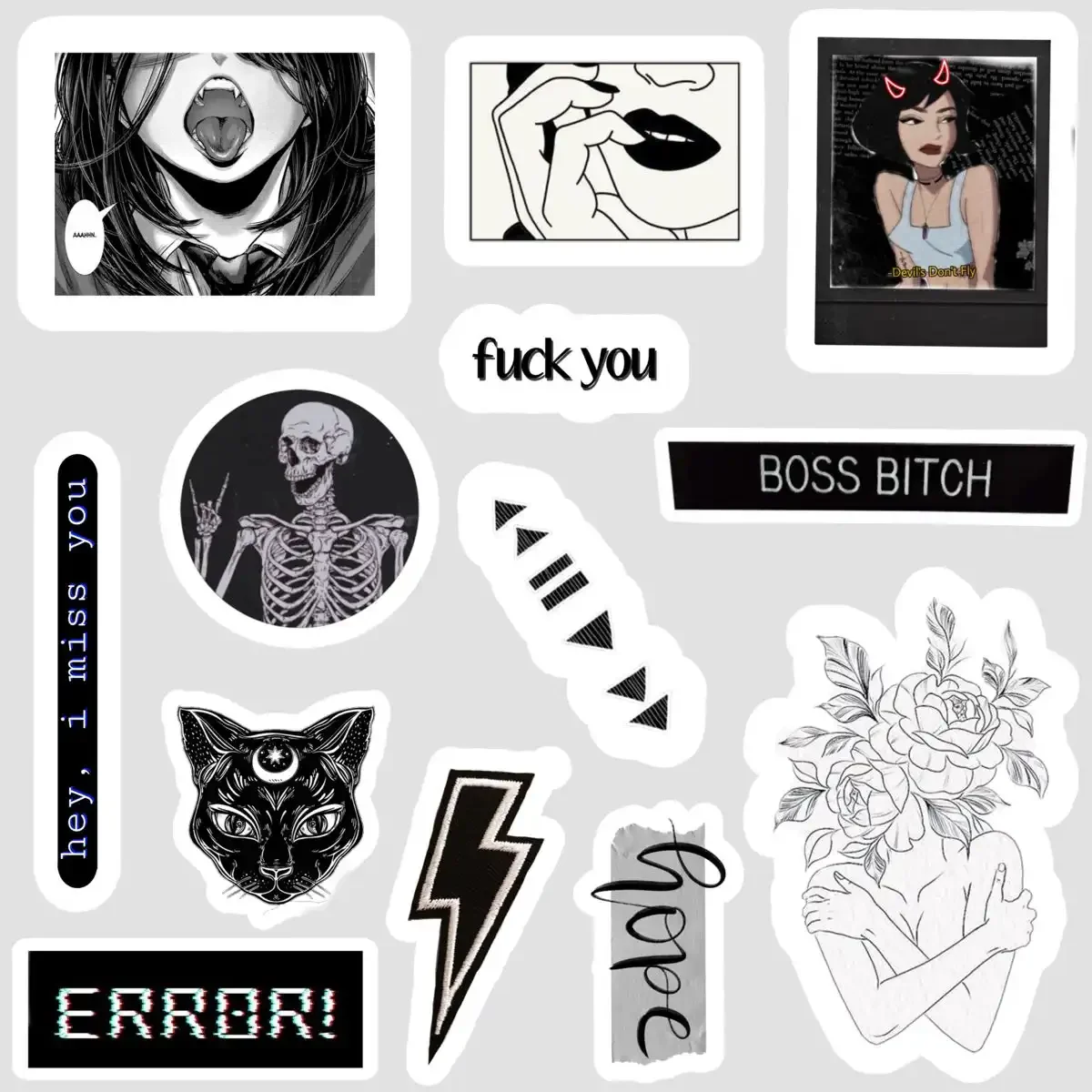 Black Aesthetic Stickers