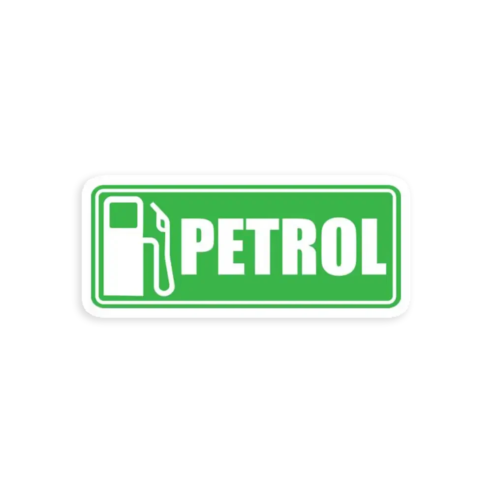 Petrol Fuel Sign Sticker