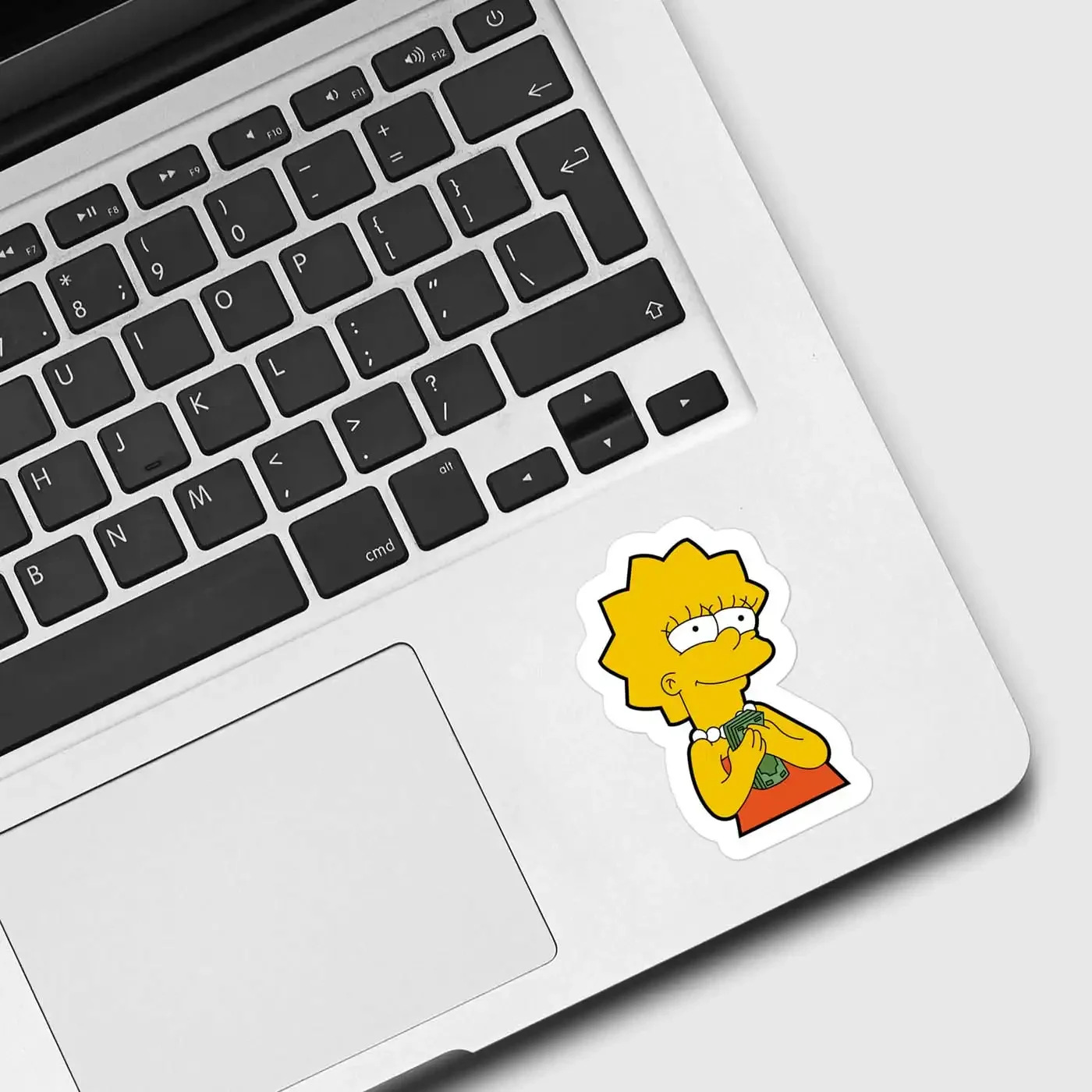 Simpsons Lisa Loves Money Sticker