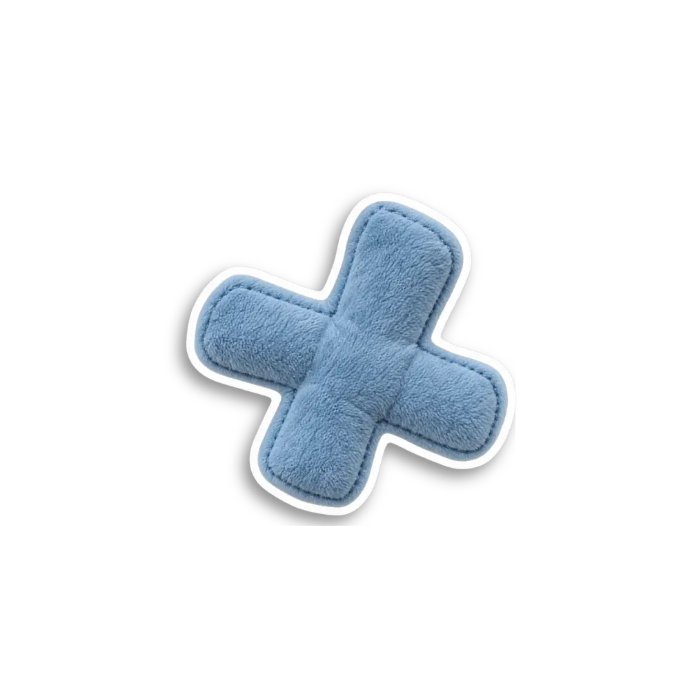 Blue Cross Sticker