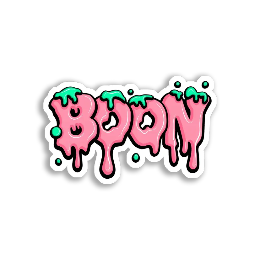 Gooey Pink Boon Sticker Image Sticker