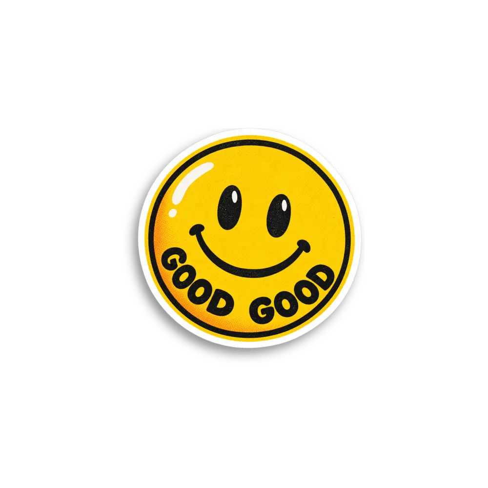 Good Good Face Sticker