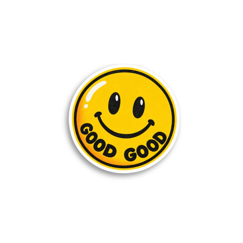 Good Good Face Sticker