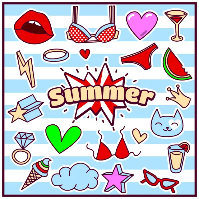 Summer VSCO Stickers