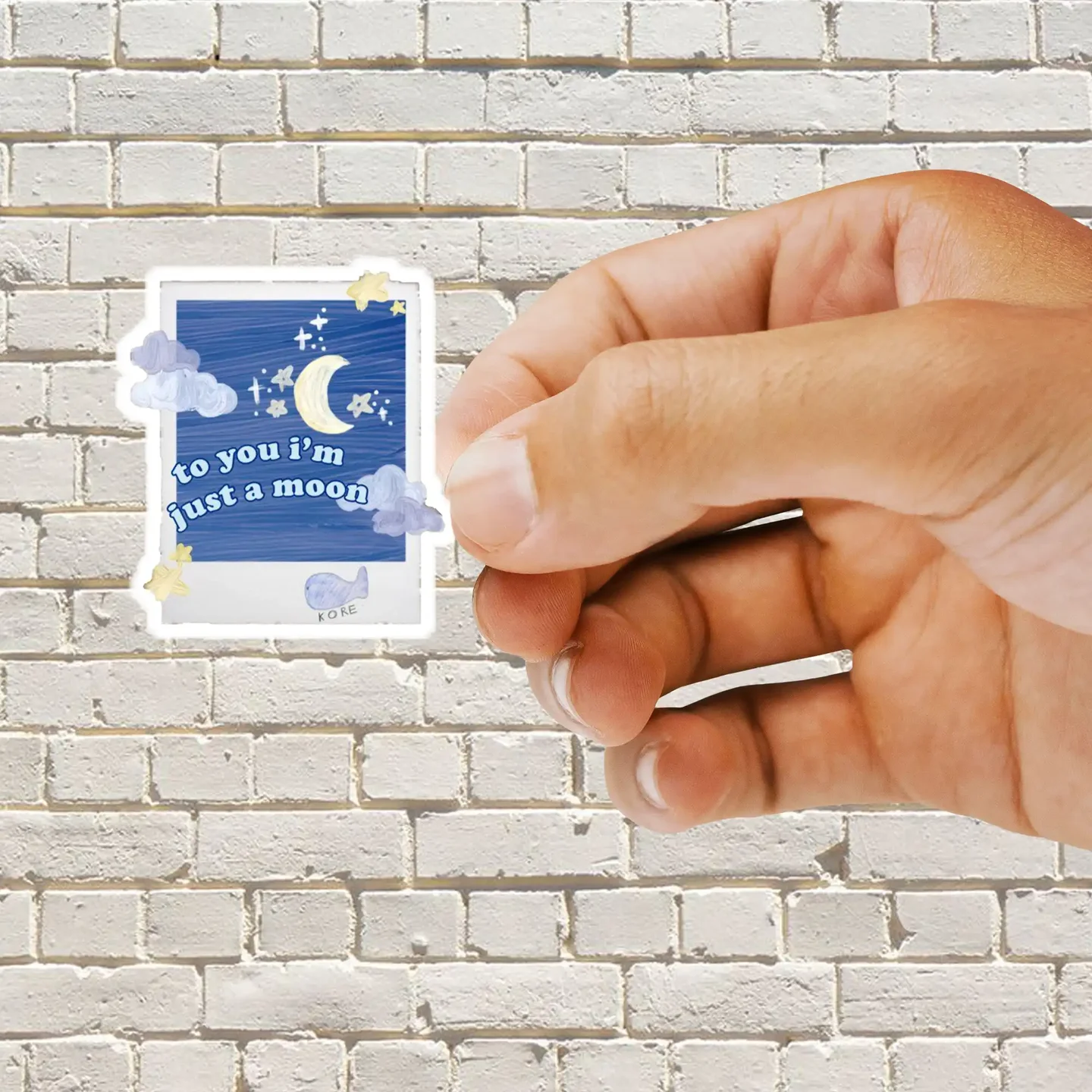 BTS Moon Polaroid Sticker