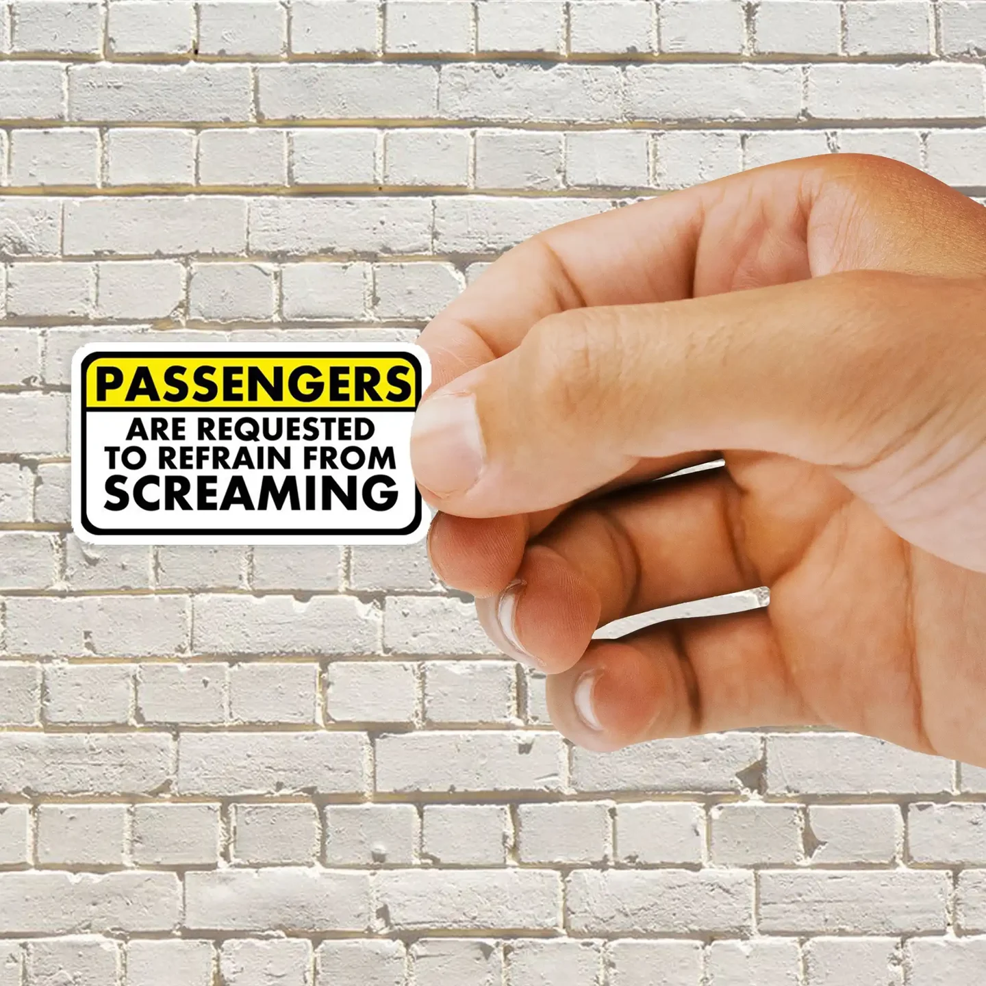 Passengers are Requested Original Sticker