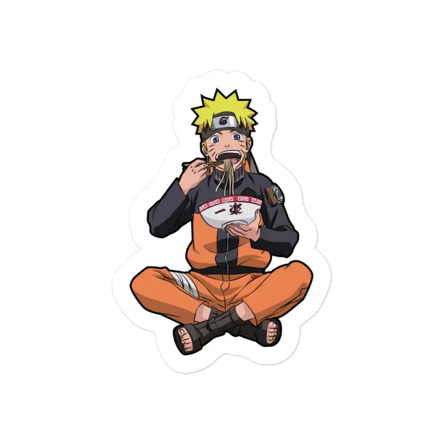 Naruto Uzumaki Eating Ramen Sticker