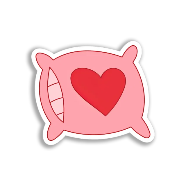 Heart Pillow Sticker