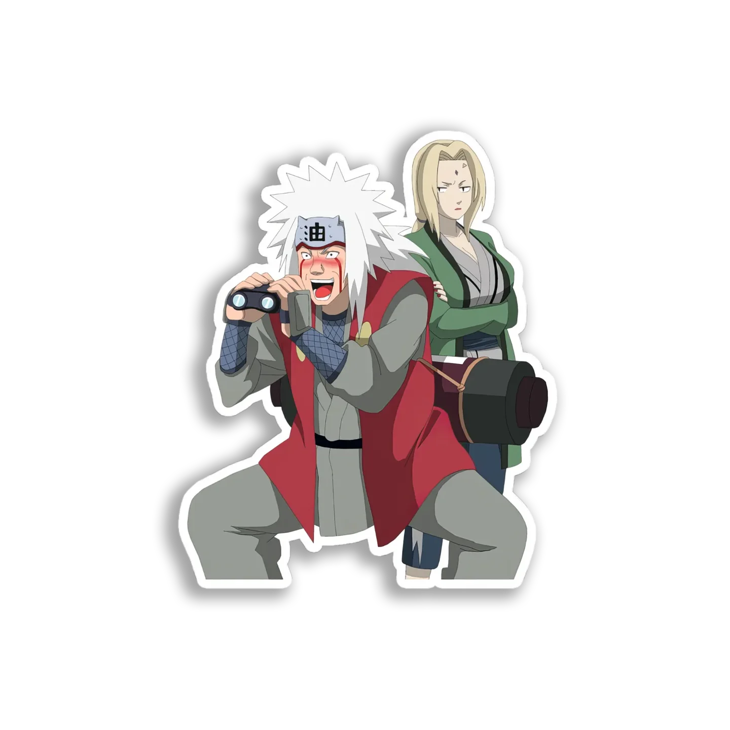 Jiraiya and Tsunade Sticker