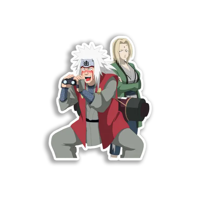 Jiraiya and Tsunade Sticker