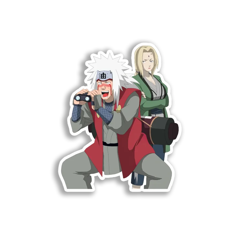 Jiraiya and Tsunade Sticker