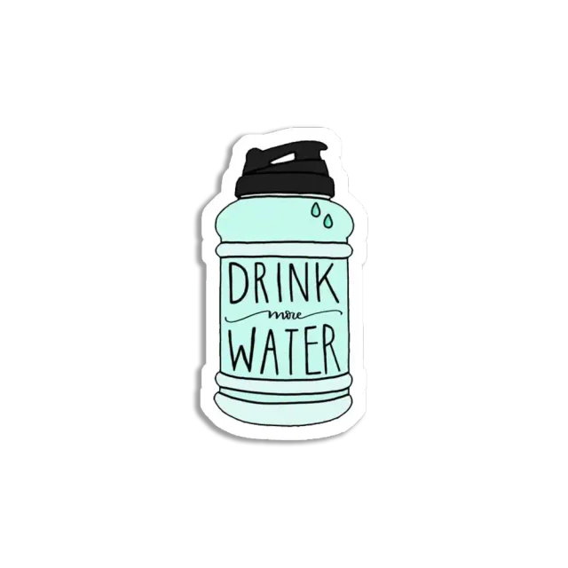 Drink More Water Sticker