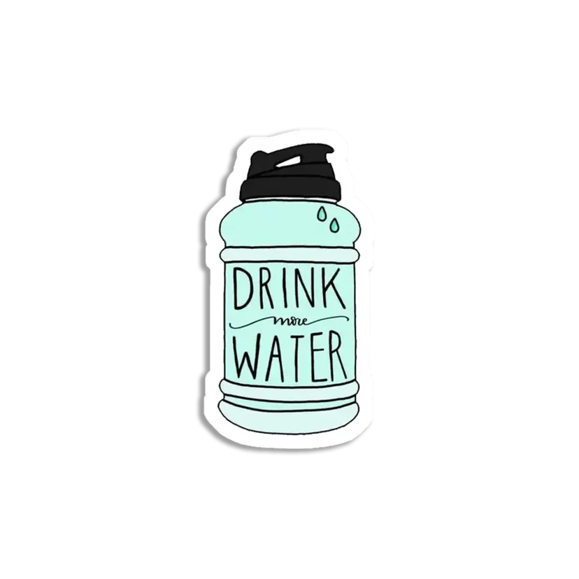 Drink More Water Sticker