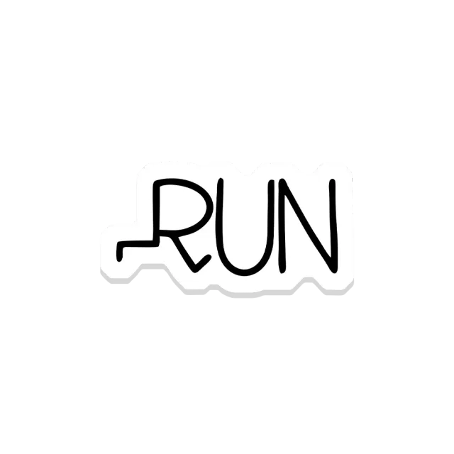 Run Sticker