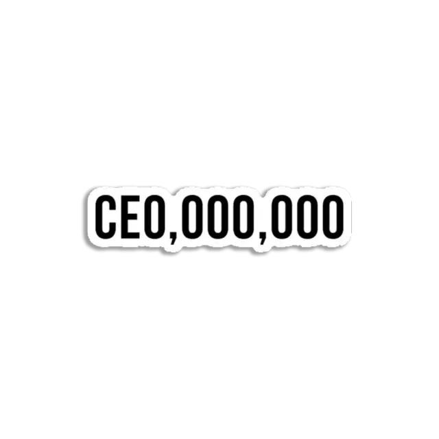 CEO,OOO,OOO Entrepreneur, hustler, ceo Sticker