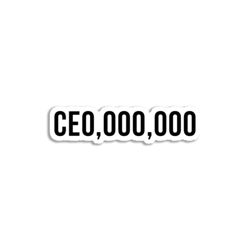CEO,OOO,OOO Entrepreneur, hustler, ceo Sticker