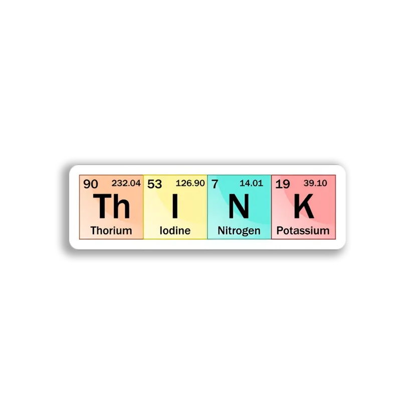 Periodic Table Think Sticker