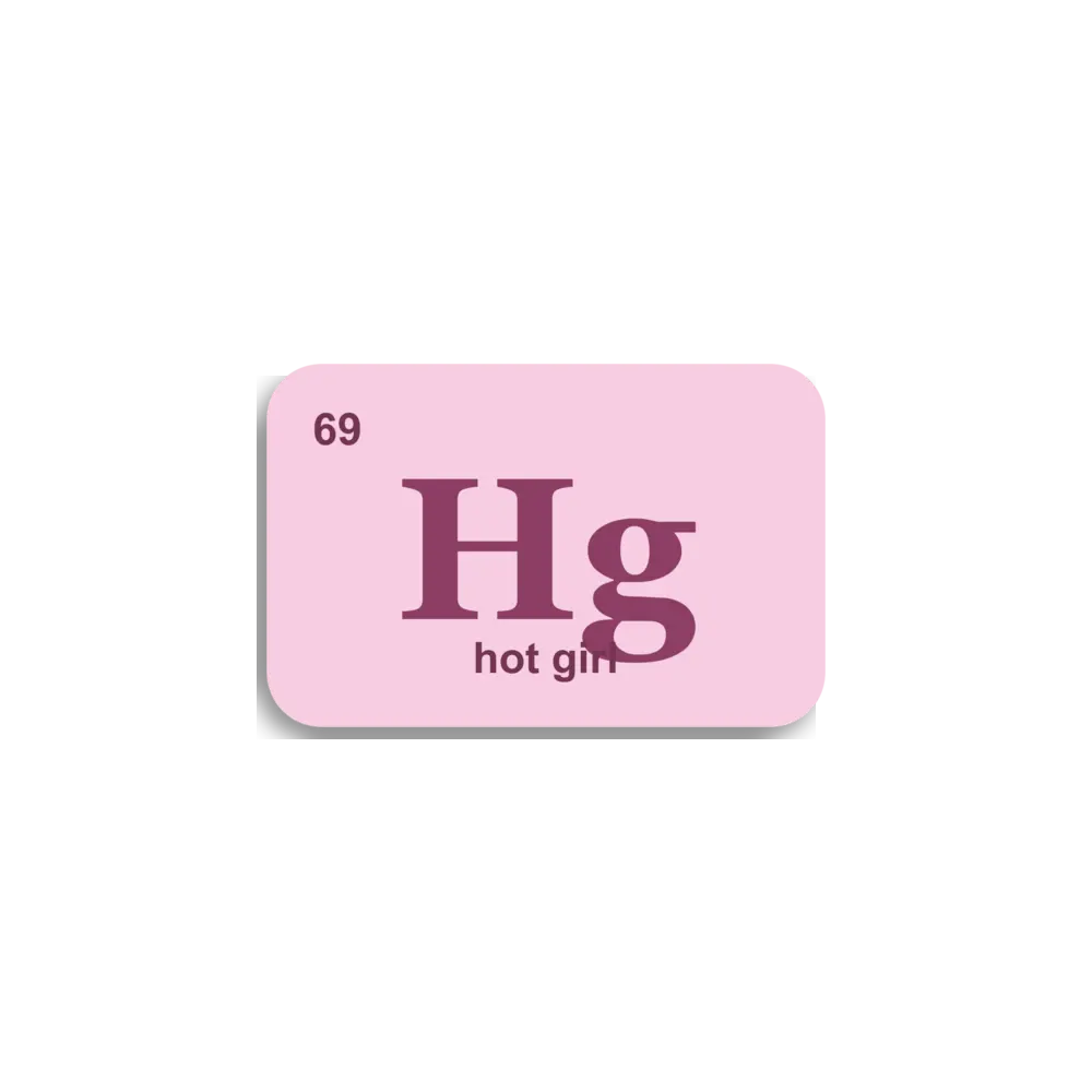 Hot Girl Element Sticker