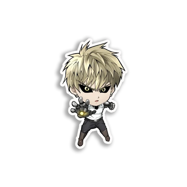 Genos Chibi Art Sticker