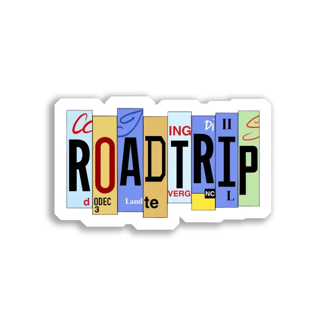 Road Trip Land Verge NC Sticker
