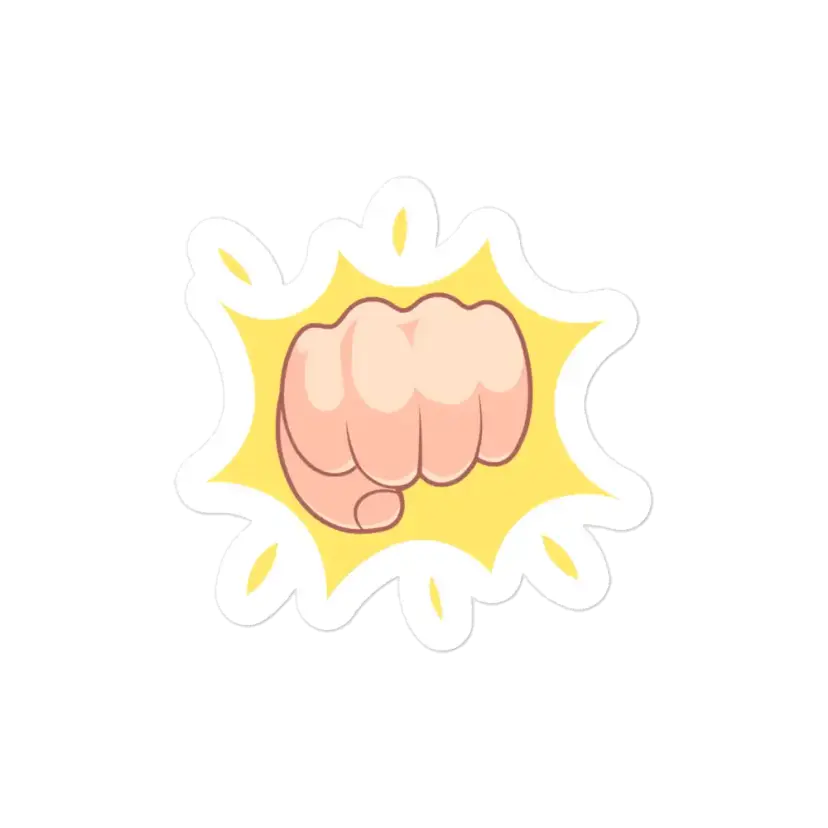 Fist Bump Gesture Sticker