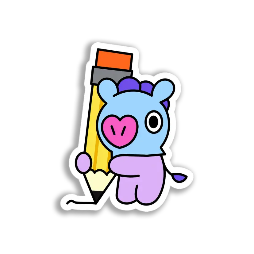 BT21 Pencil Friend Sticker