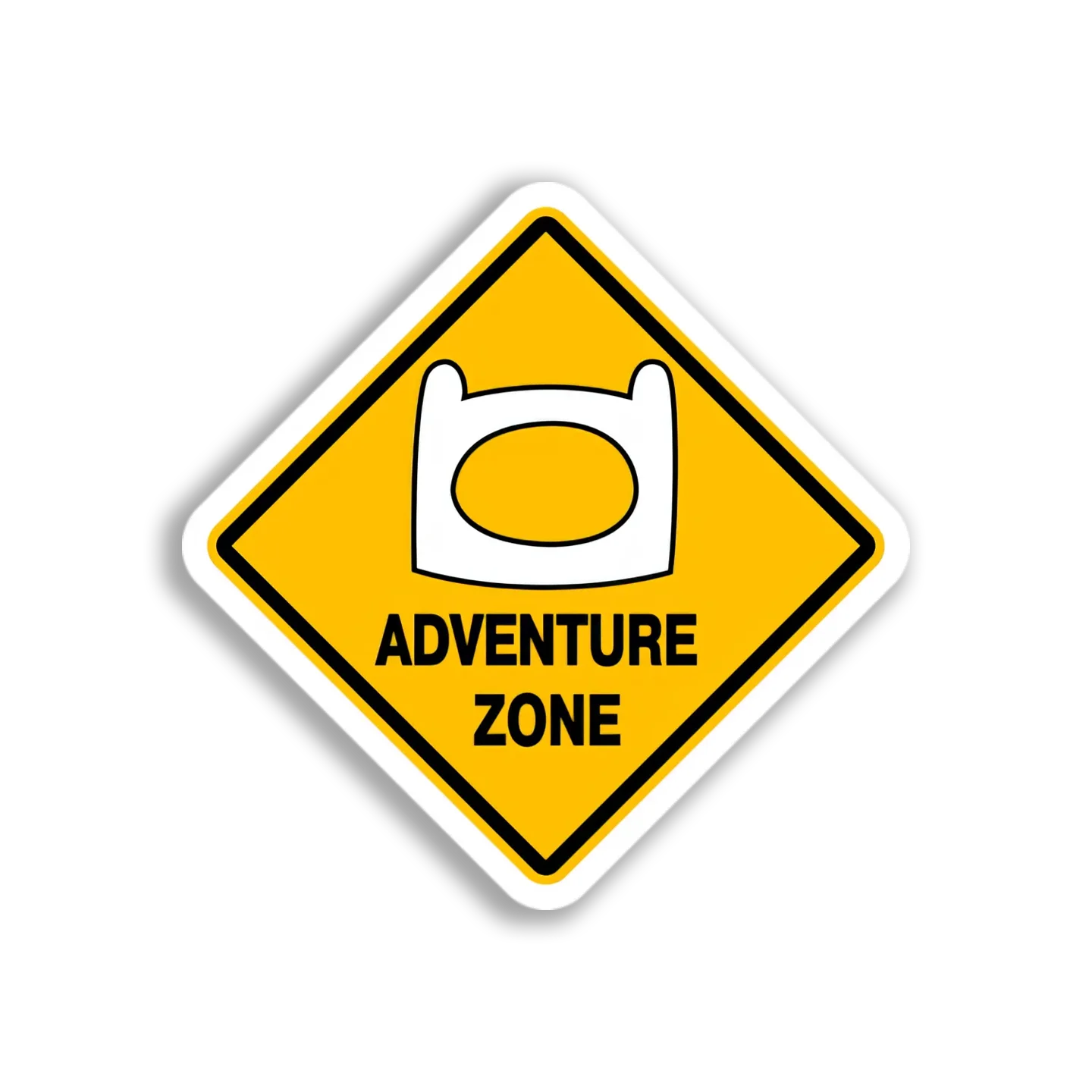 Adventure Time Zone Sign Sticker