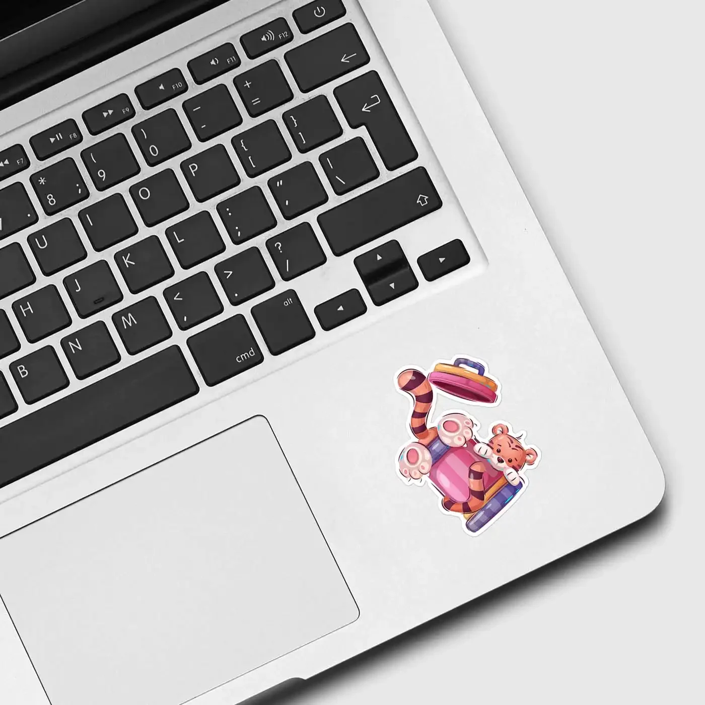 Tiger in Trash Can Sticker