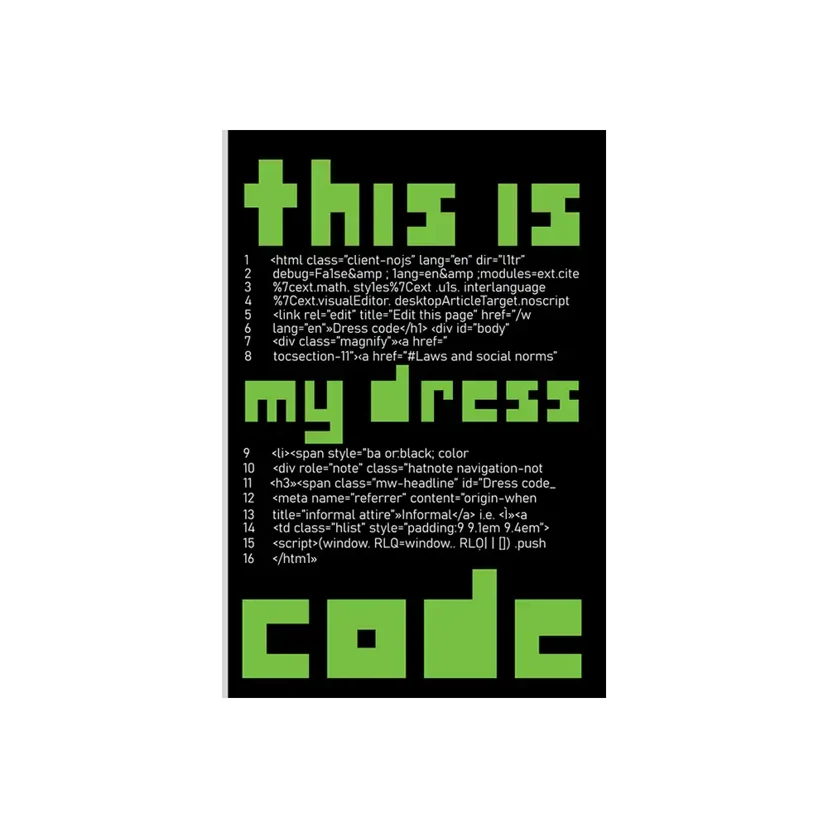 This is my dress code Sticker