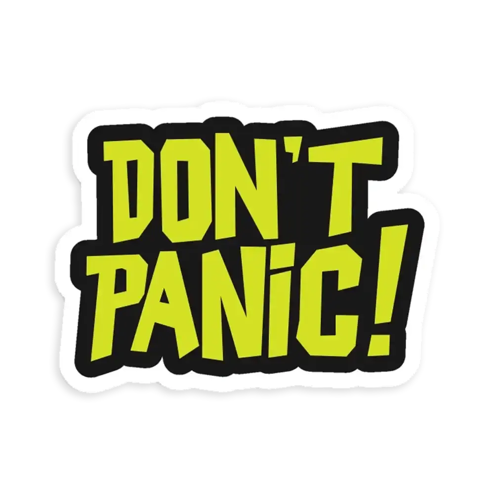 Dont Panic Sticker