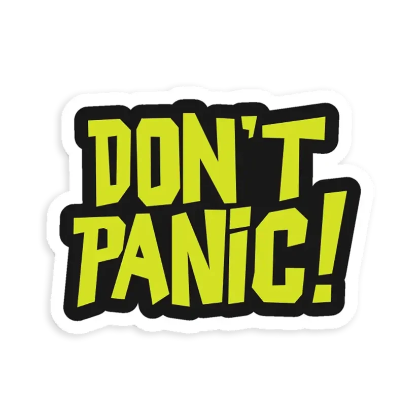 Dont Panic Sticker