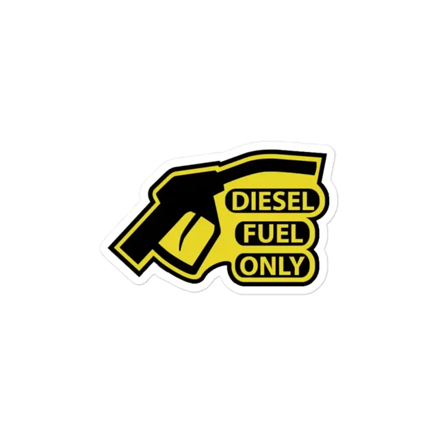 Diesel Only Car Sticker