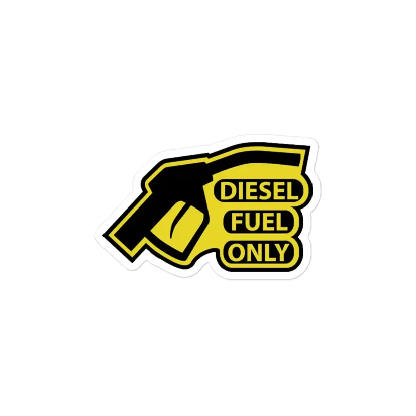 Diesel Only Car Sticker
