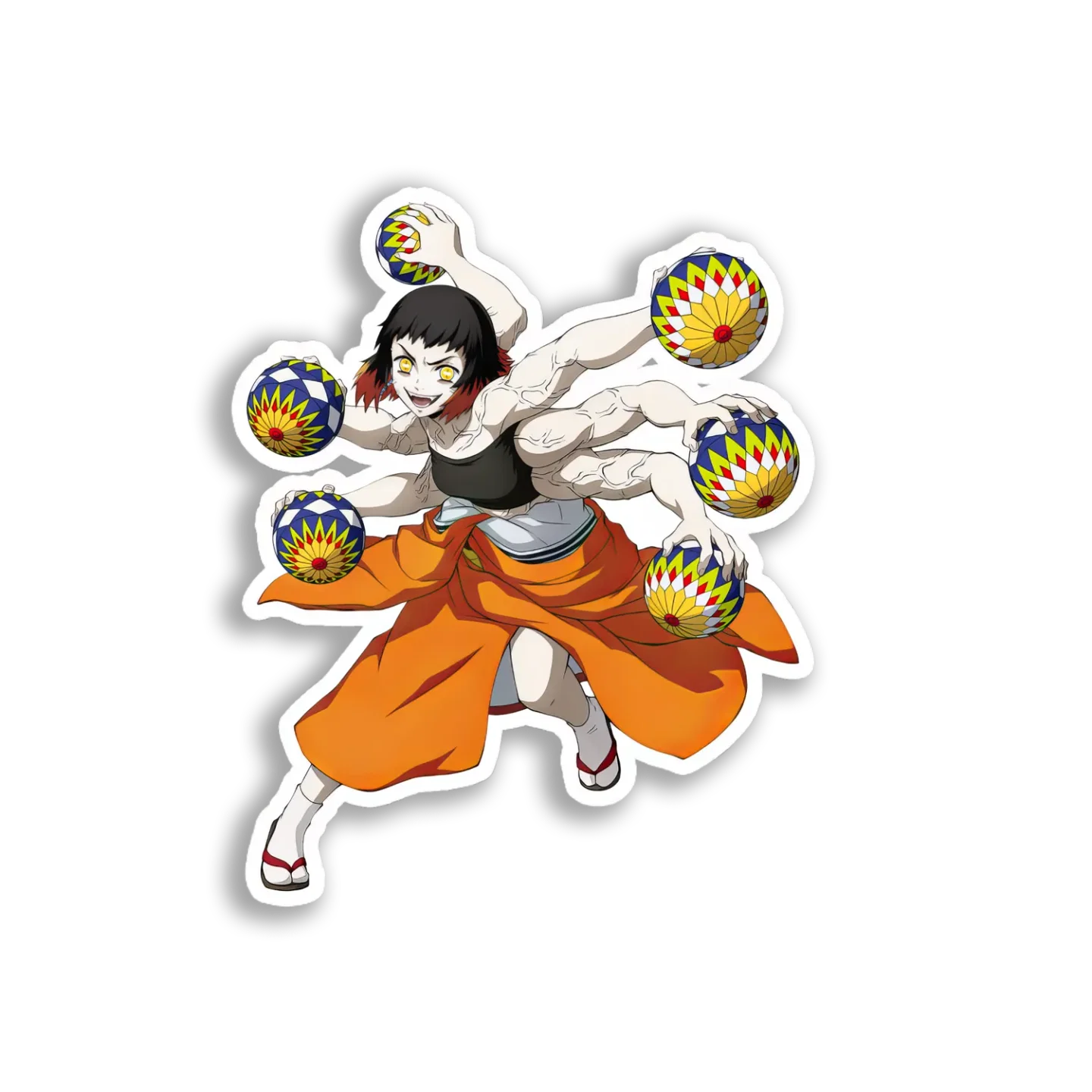 Multi-Armed Ball Juggler Sticker