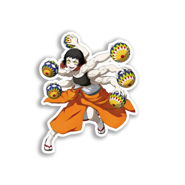 Multi-Armed Ball Juggler Sticker