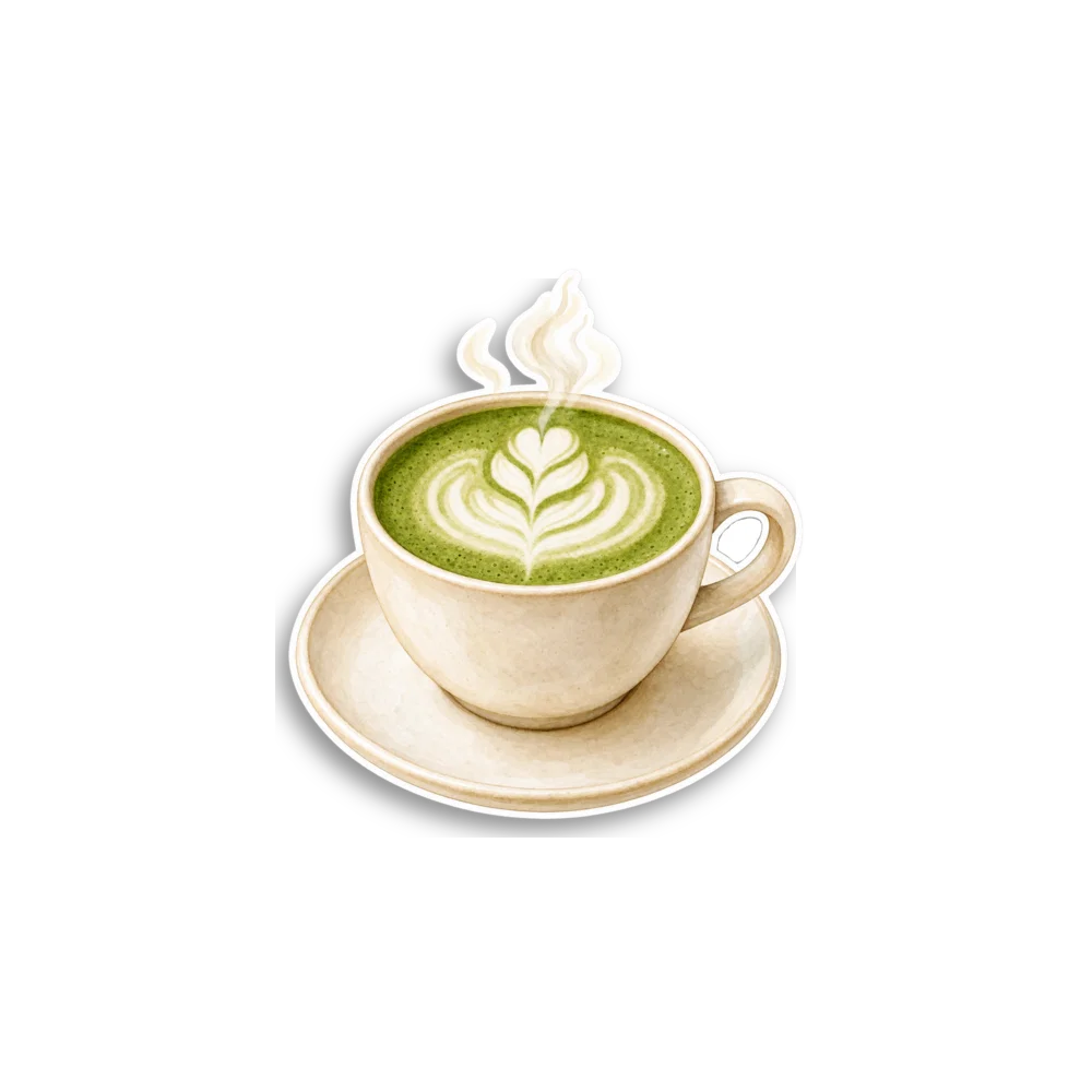 Matcha Latte Sticker