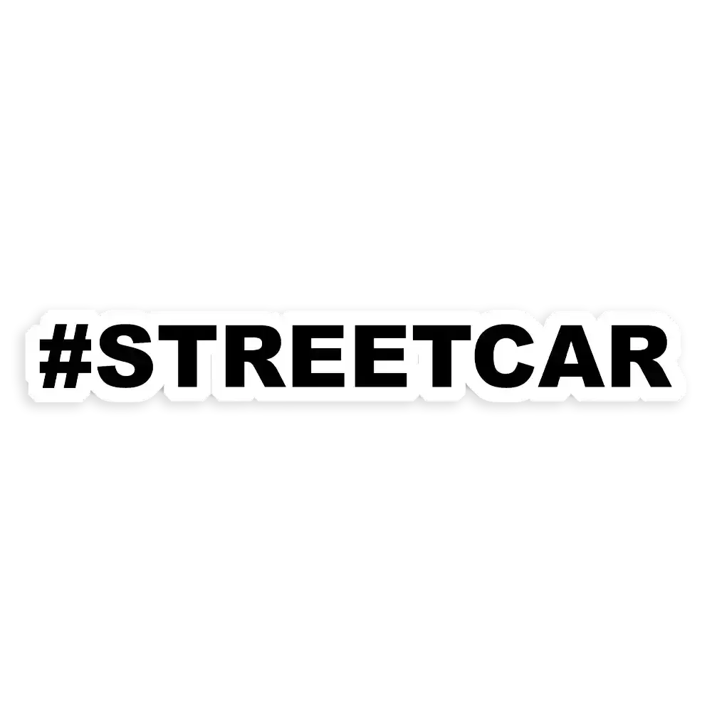 Streetcar Car Sticker