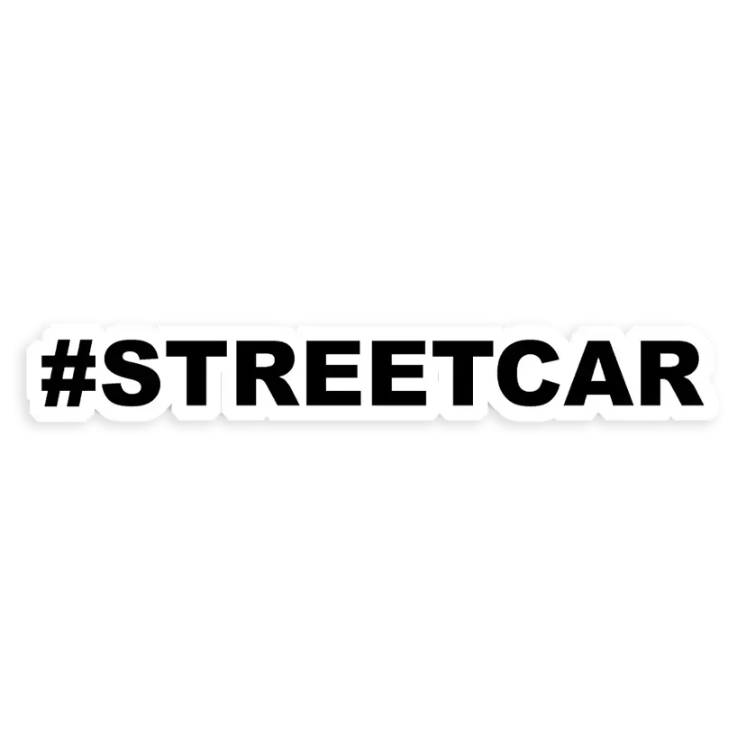 Streetcar Car Sticker