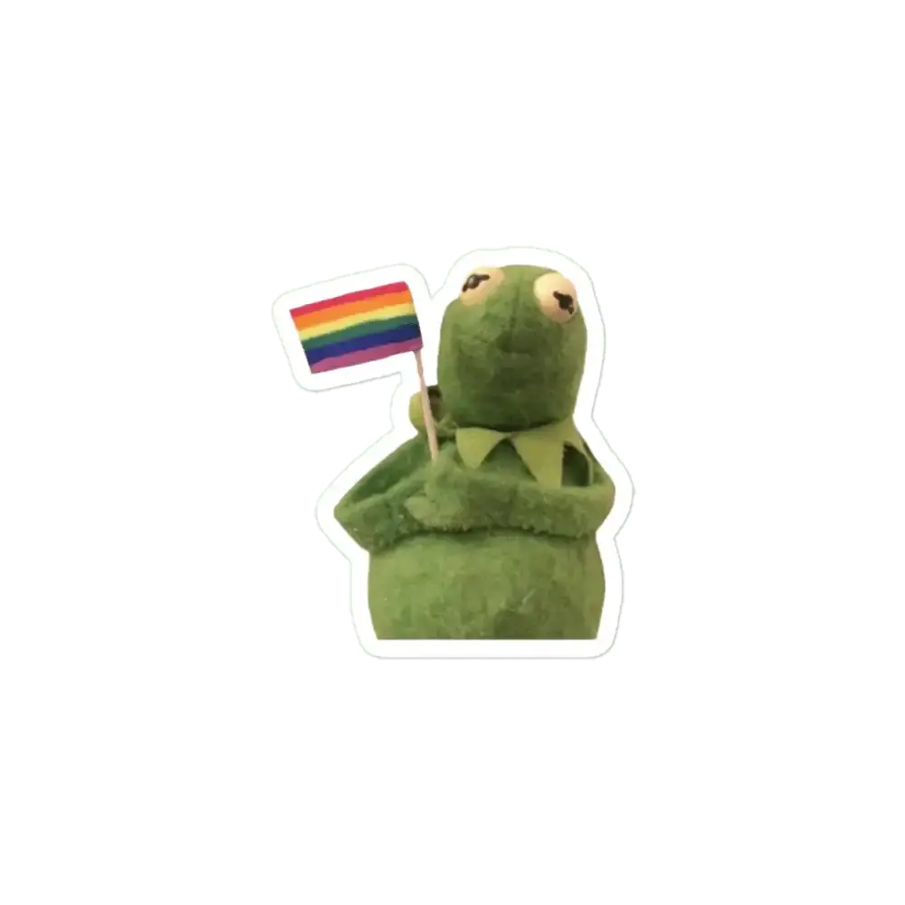 Pride Flag Kermit Sticker