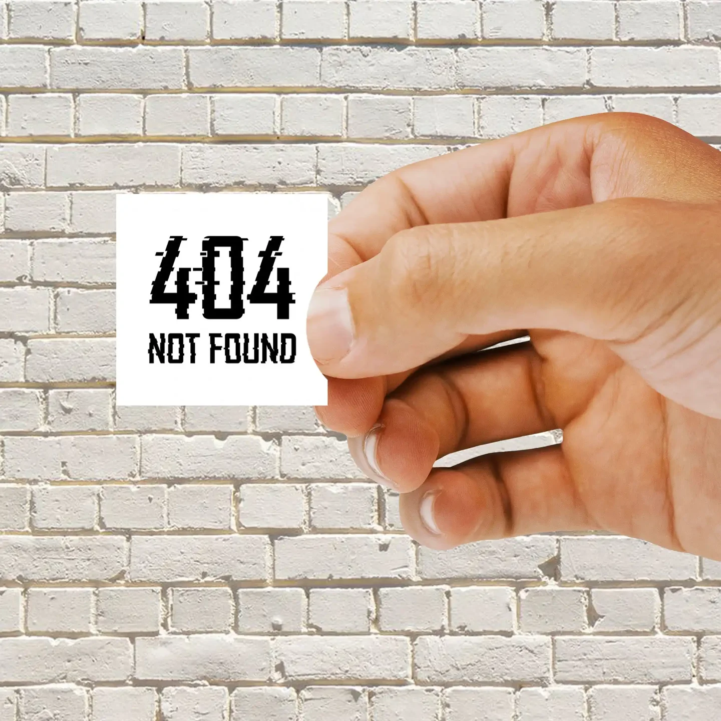 404 Not Found Sticker