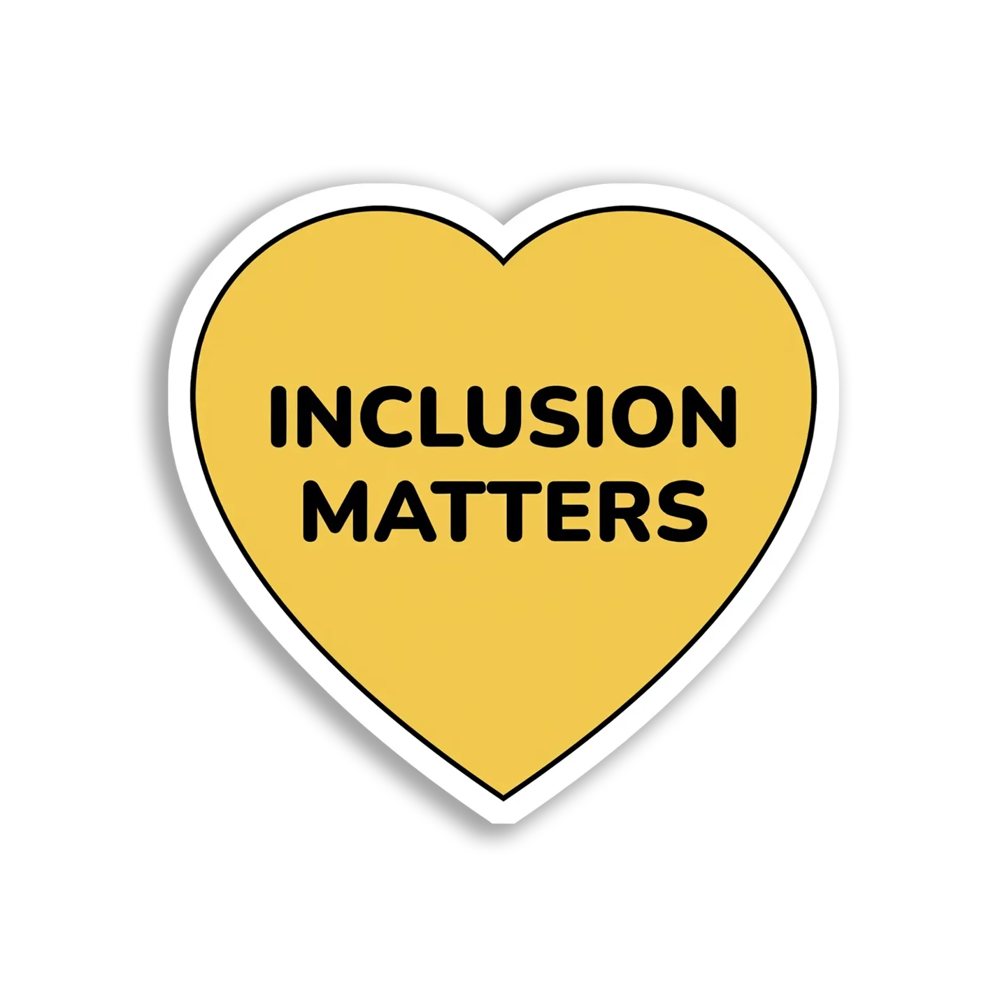 Inclusion Matters Heart Sticker