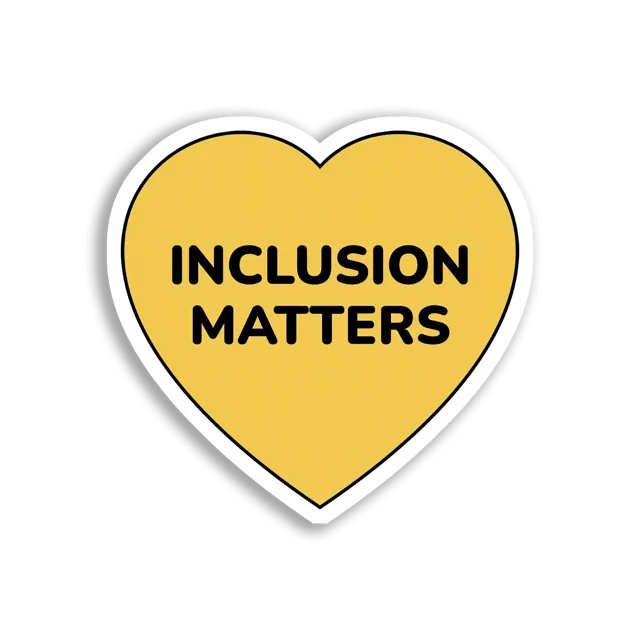Inclusion Matters Heart Sticker