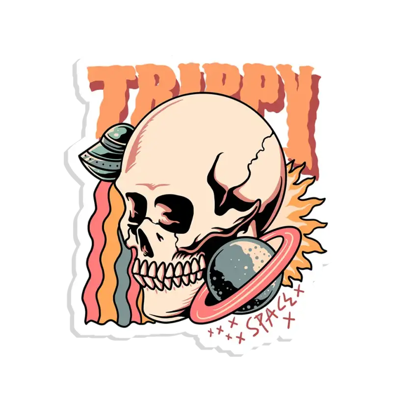 Trippy Space Sticker