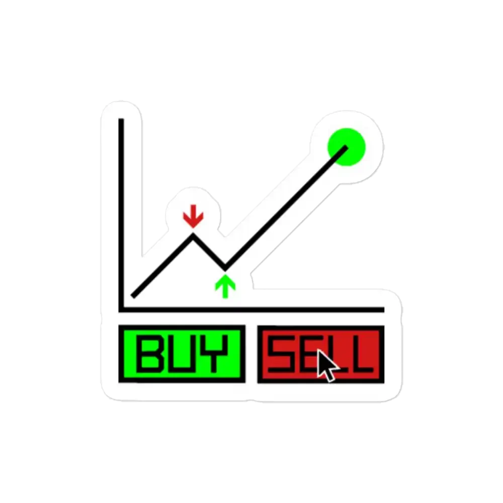 Buy Sell Trader Sticker