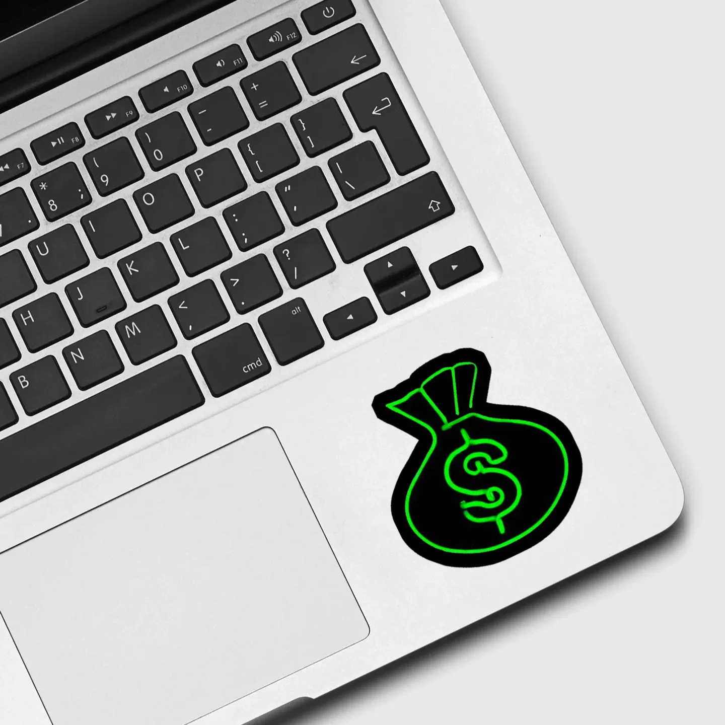 Neon Dollar Money Bag Sticker