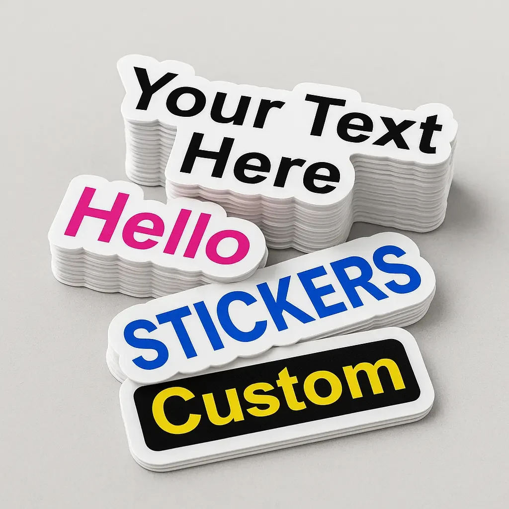 Custom Text Stickers