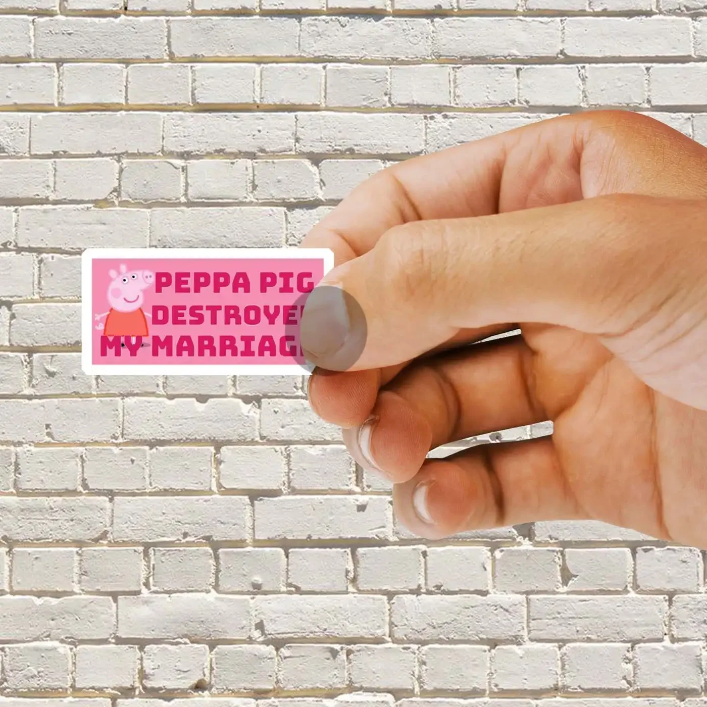 Peppa Pig destroyed marriage Sticker